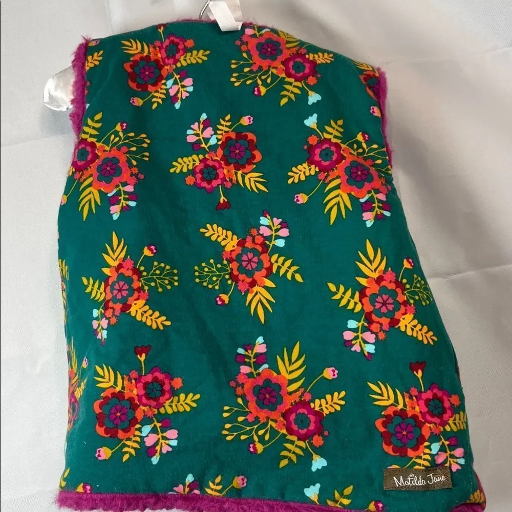 Matilda Jane Moments with you good to faux fucshia and green reversible vest 6